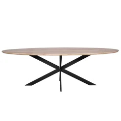Furndea Eettafels|Ferry Eettafel Ovaal Naturel Eiken 210cm
