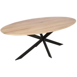 Furndea Eettafels|Ferry Eettafel Ovaal Naturel Eiken 210cm