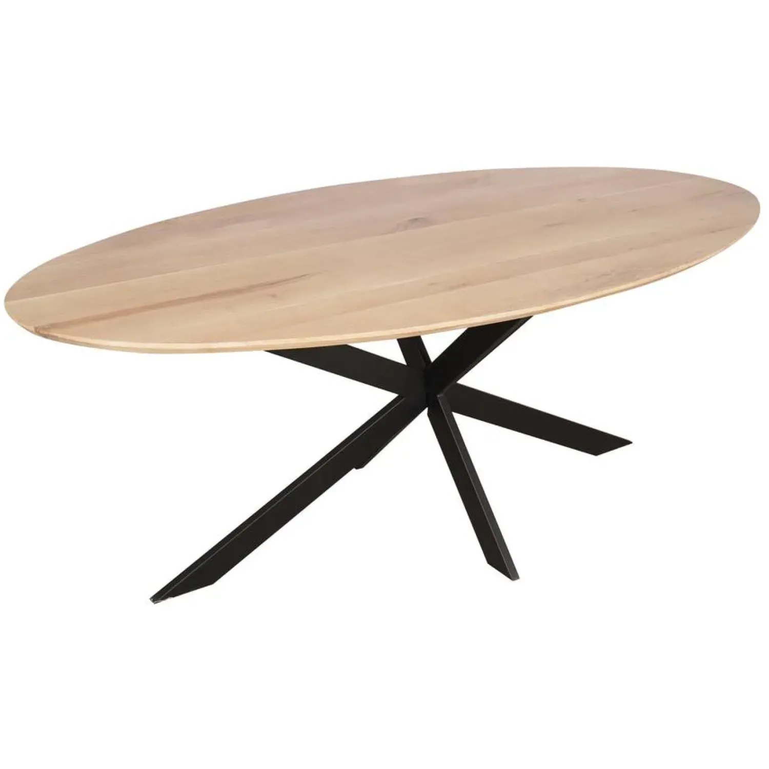Furndea Eettafels|Ferry Eettafel Ovaal Naturel Eiken 210cm