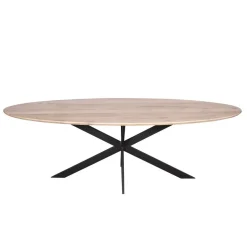 Furndea Eettafels|Ferry Eettafel Ovaal Naturel Eiken 210cm