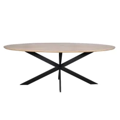 Furndea Eettafels|Ferry Eettafel Ovaal Naturel Eiken 240cm