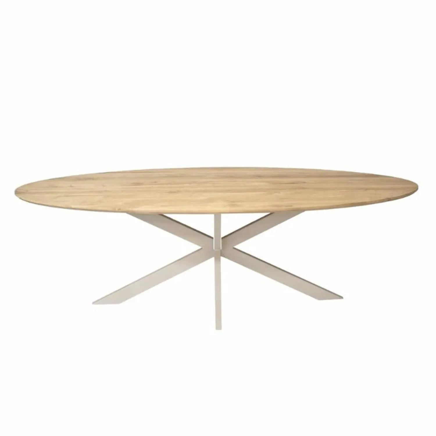 Furndea Eettafels|Ferry Eettafel Ovaal Naturel Eiken met zand poot 280 cm