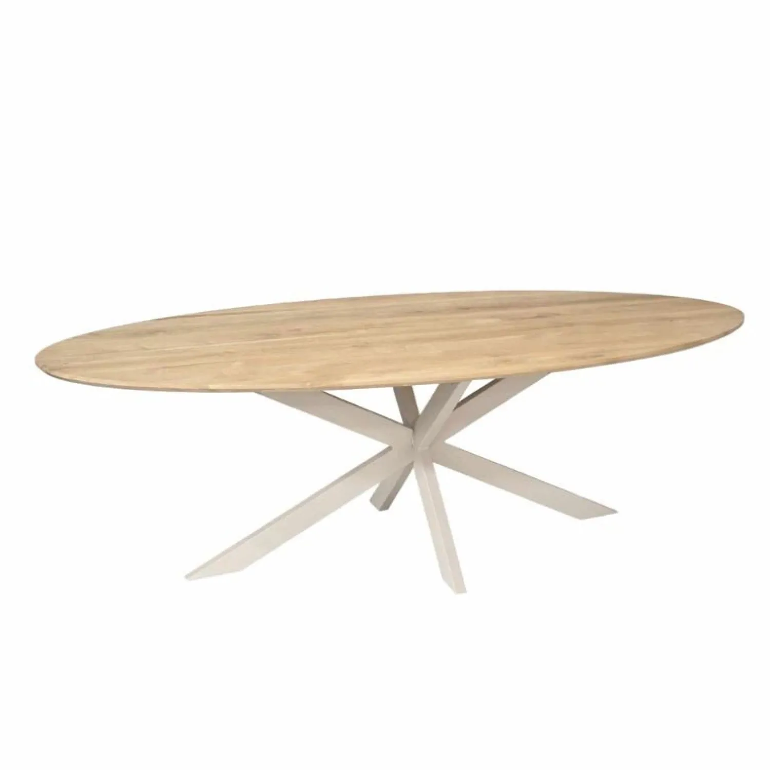 Furndea Eettafels|Ferry Eettafel Ovaal Naturel Eiken met zand poot 280 cm