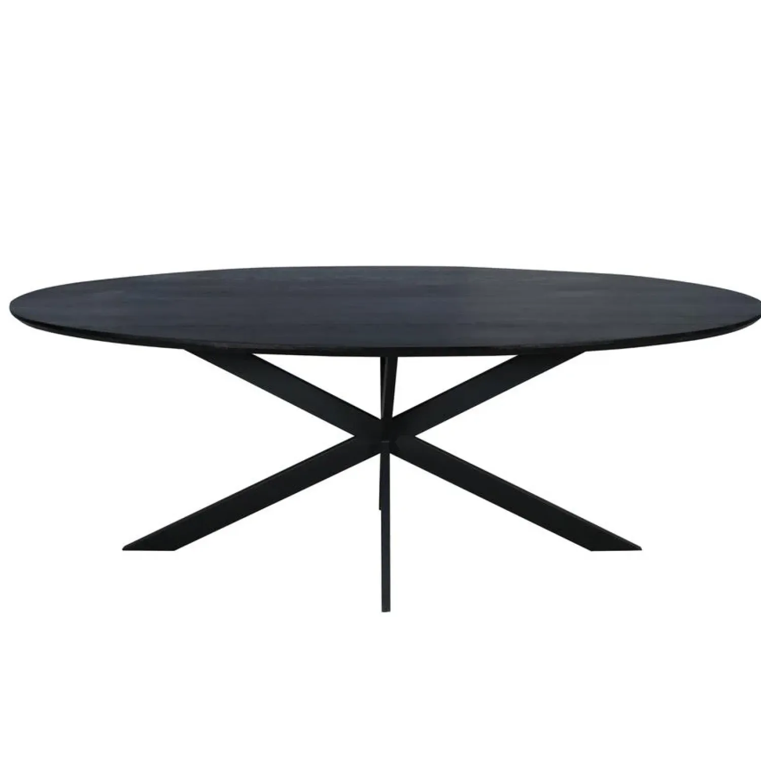 Furndea Eettafels|Ferry Eettafel Ovaal Zwart Eiken 210cm