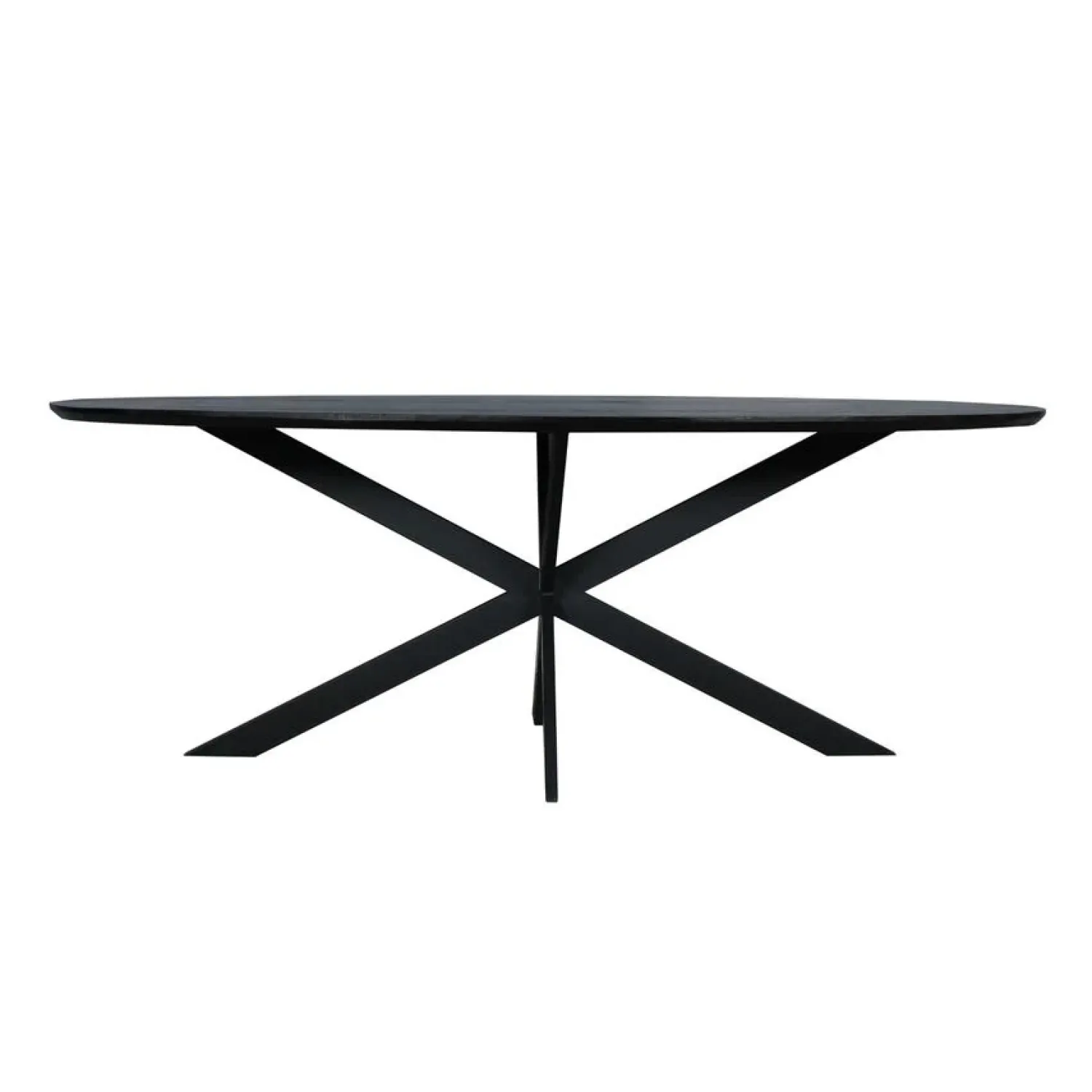 Furndea Eettafels|Ferry Eettafel Ovaal Zwart Eiken 240cm
