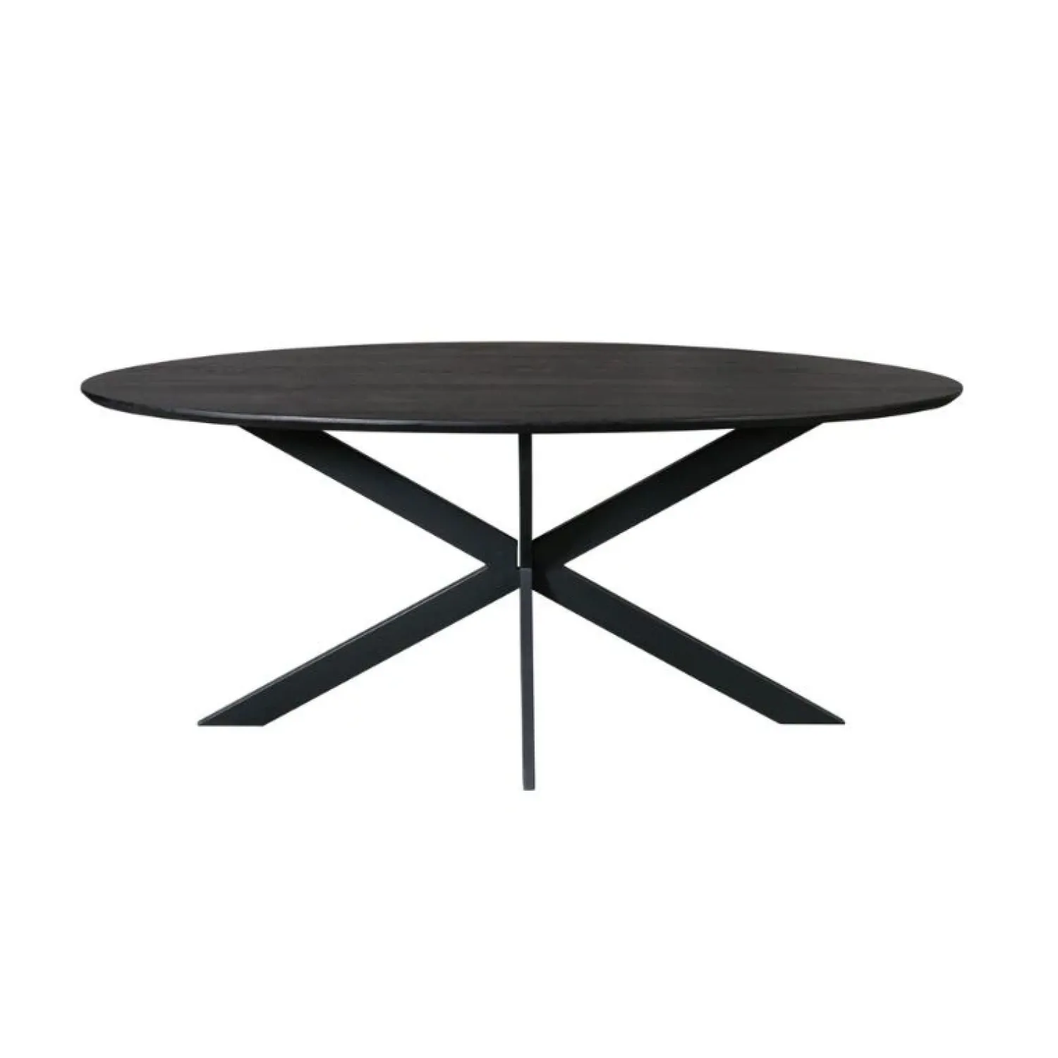 Furndea Eettafels|Ferry Eettafel Ovaal Zwart Eiken 180 cm
