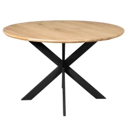 Furndea Eettafels|Ferry Eettafel Rond Naturel Eiken 130cm