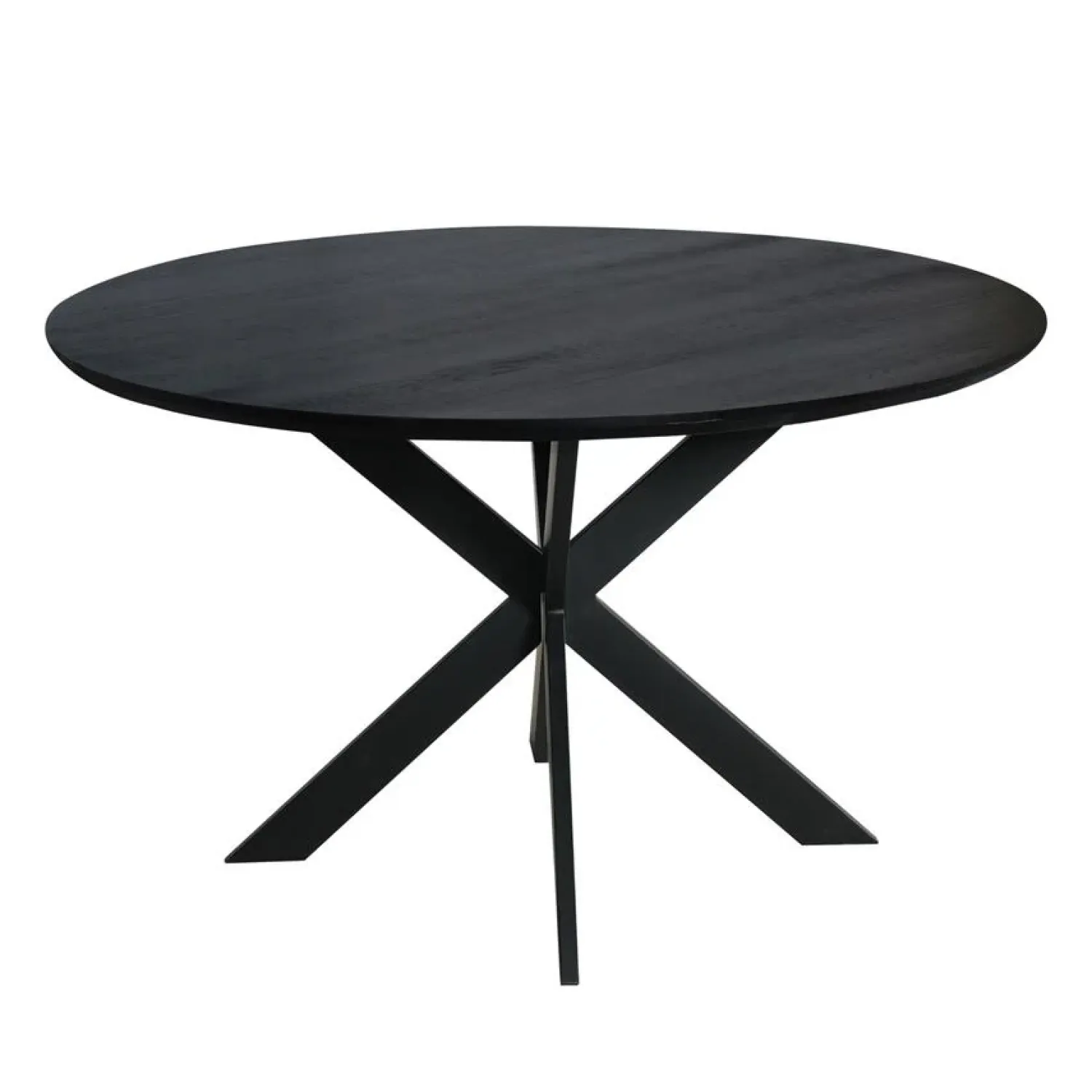 Furndea Eettafels|Ferry Eettafel Rond Zwart Eiken 130cm