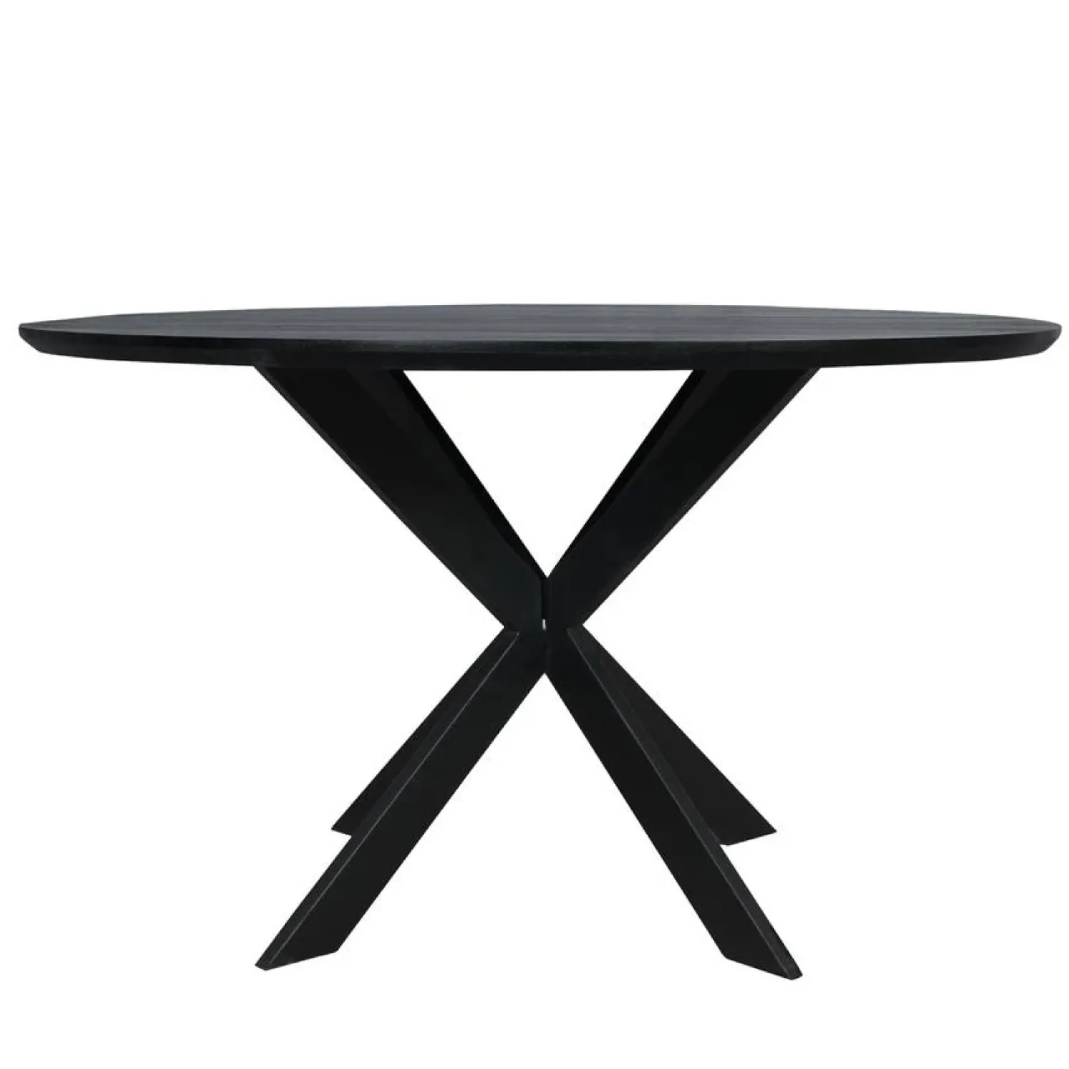 Furndea Eettafels|Ferry Eettafel Rond Zwart Eiken 130cm