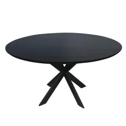 Furndea Eettafels|Ferry Eettafel Rond Zwart Eiken 150cm