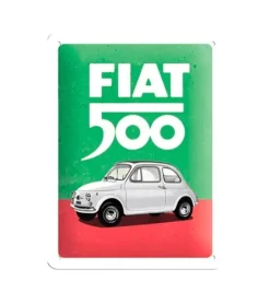 Metal Signs Metalen Borden|Fiat 500 - metalen bord
