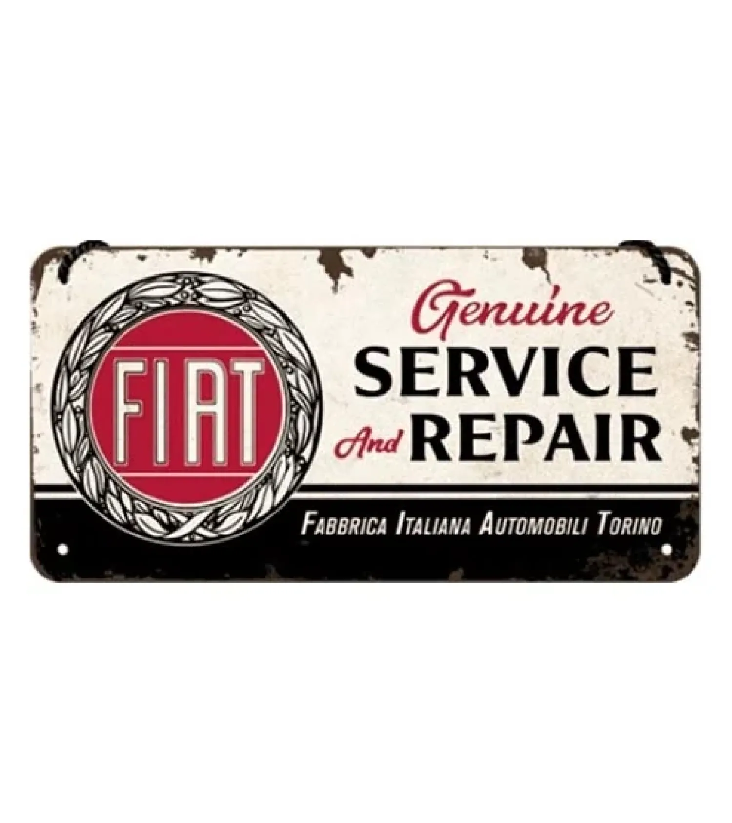 Metal Signs Metalen Borden|Fiat service and repair - metalen bord