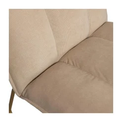WOOOD Fauteuils|Fie Fauteuil ribstof zand