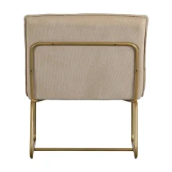 WOOOD Fauteuils|Fie Fauteuil ribstof zand