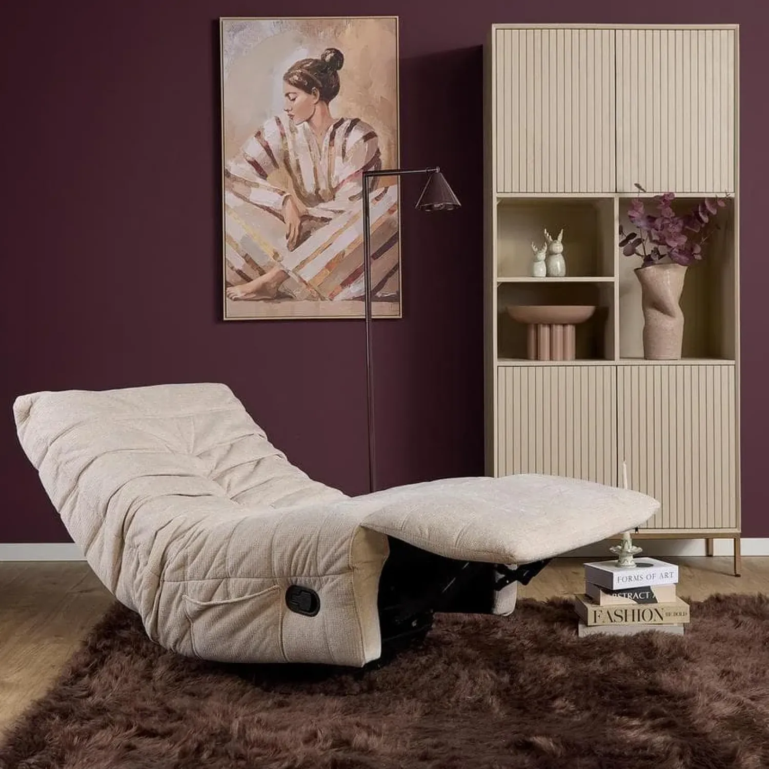 Furndea Fauteuils|Fien Relaxfauteuil Beige