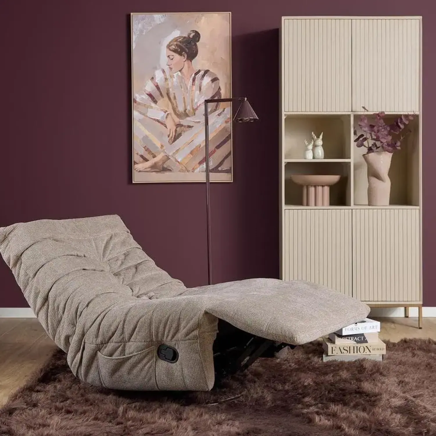 Furndea Fauteuils|Fien Relaxfauteuil Taupe