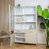 Cavetown Vitrinekasten|Industriele Kasten|Figue vitrinekast industrieel taupe 120cm