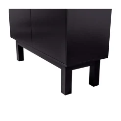 WOOOD Barkasten|Industriele Kasten|Finca Buffet-/drankkast grenen zwart 110cm
