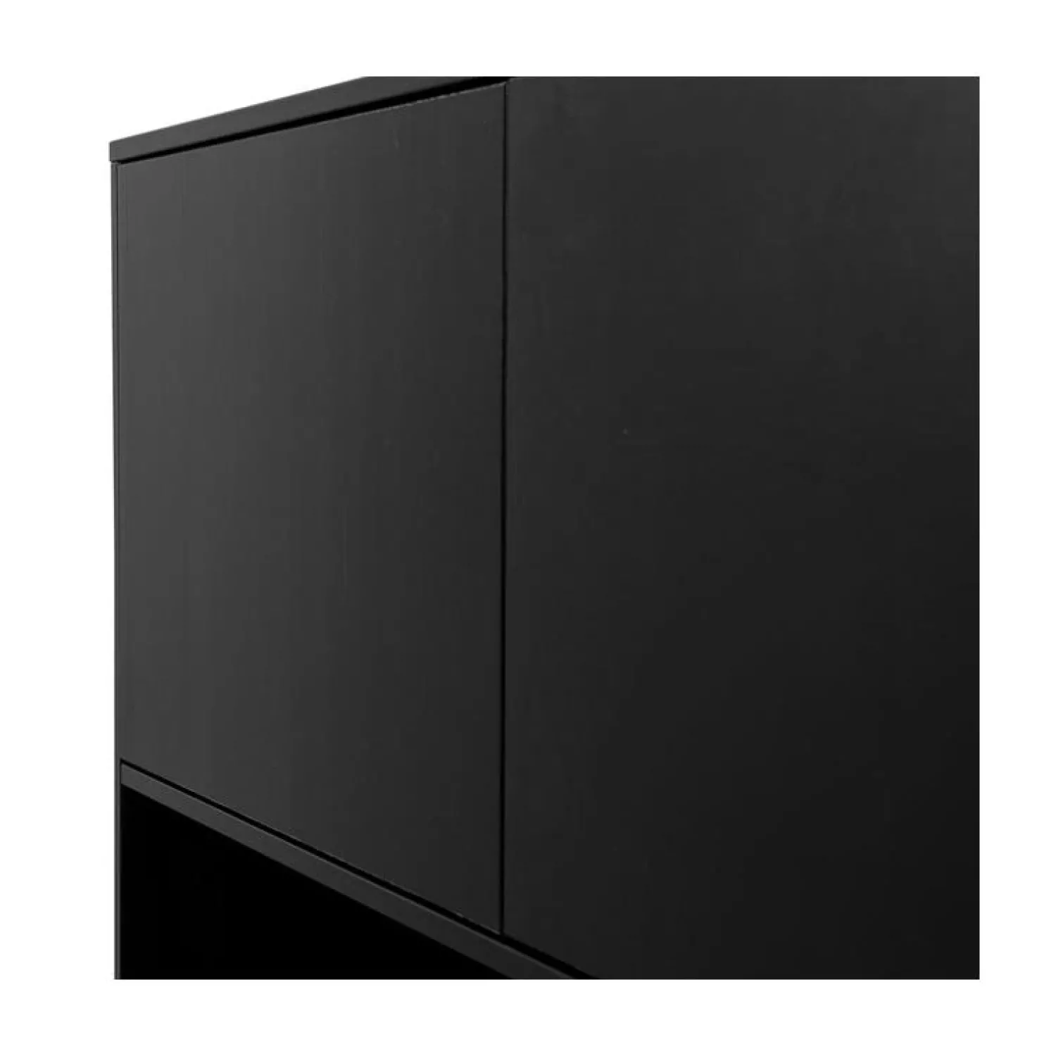 WOOOD Barkasten|Industriele Kasten|Finca Buffet-/drankkast grenen zwart 110cm
