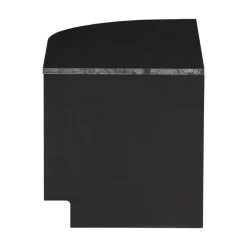 WOOOD Industriele Kasten|Tv Meubels|Finca Tv meubel rond links grenen zwart 78cm