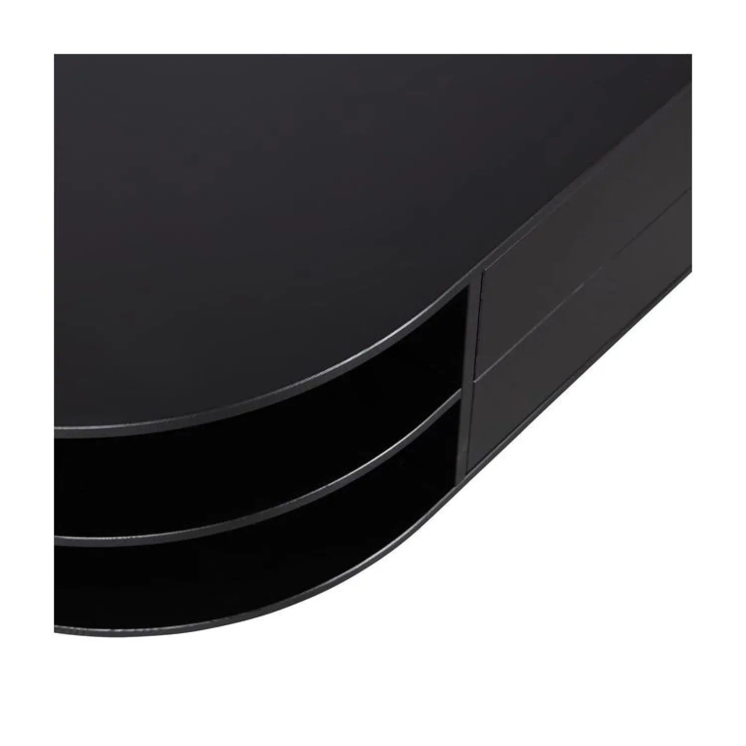 WOOOD Industriele Kasten|Tv Meubels|Finca Tv meubel rond links grenen zwart 78cm