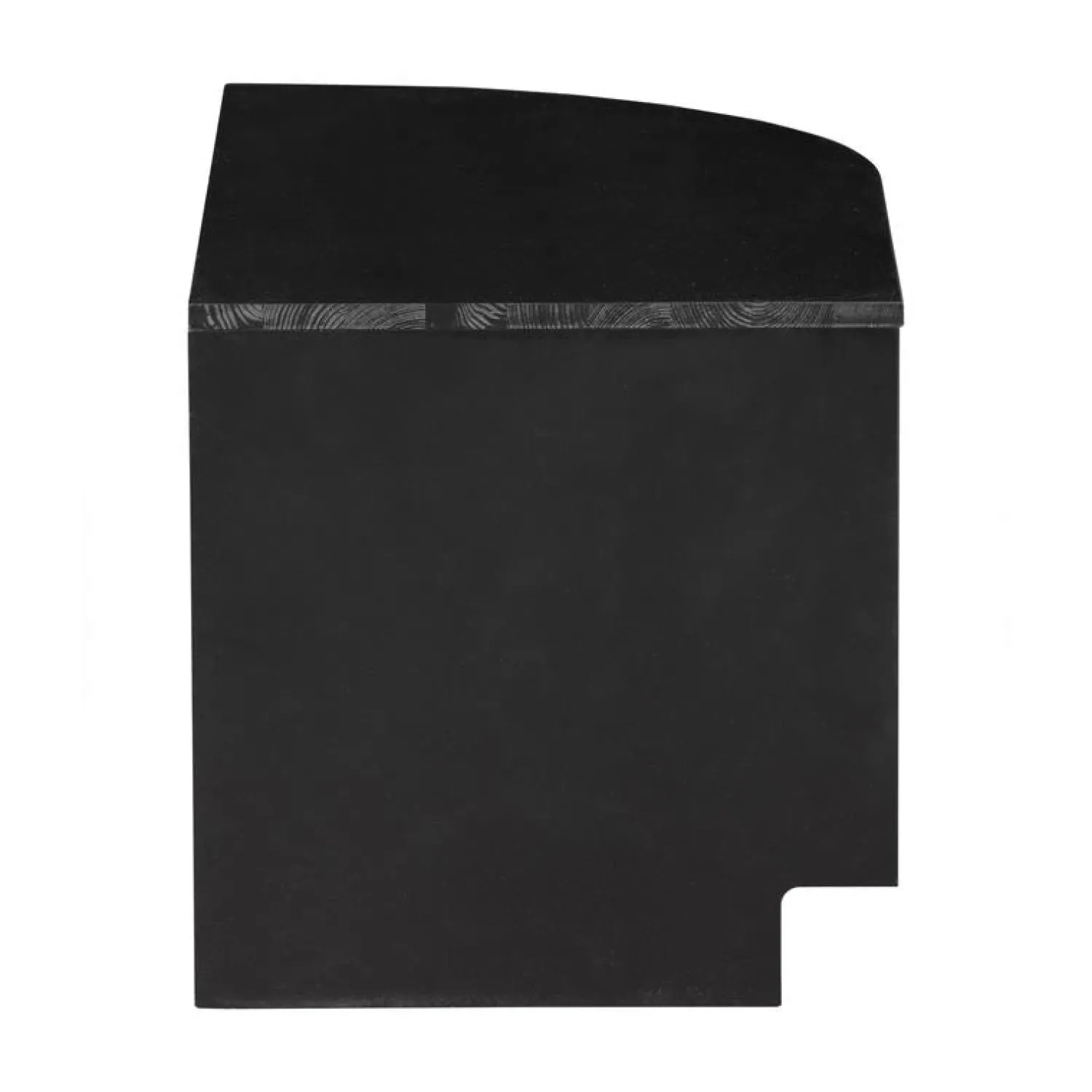 WOOOD Industriele Kasten|Tv Meubels|Finca Tv meubel rond rechts grenen zwart 78cm