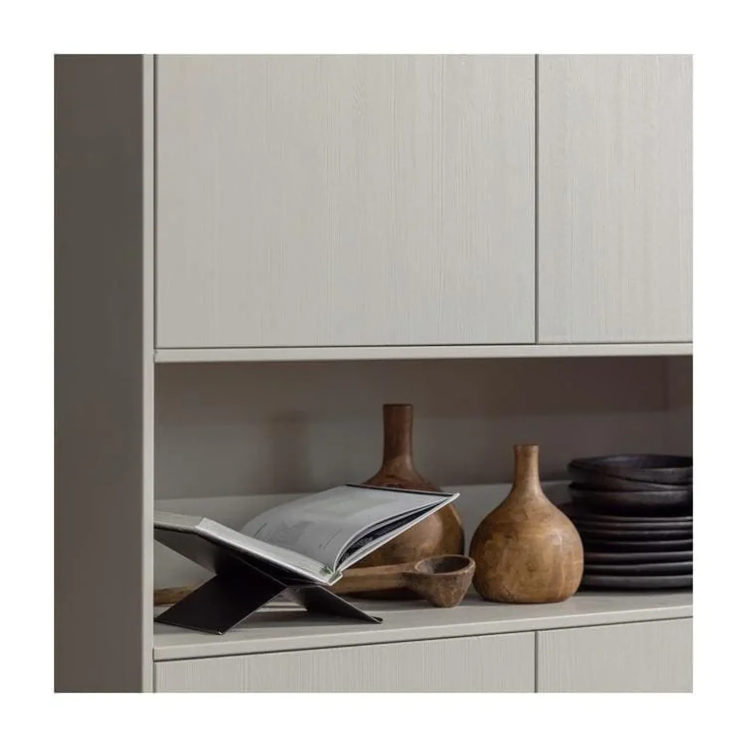 WOOOD Wandkasten|Industriele Kasten|Finca Wandkast grenen grijs 110cm