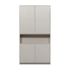 WOOOD Wandkasten|Industriele Kasten|Finca Wandkast grenen grijs 110cm
