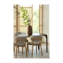 WOOOD Eettafels|Fiore Eettafel mangohout donkerbruin 230cm