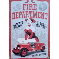 Cavetown Metalen Borden|Fire Department - metalen bord