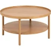 Nordhavn Salontafels|Fjella Salontafel Naturel rond Eikenhout 80cm