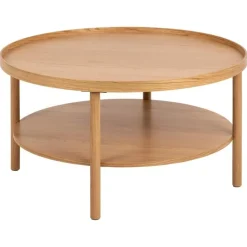 Nordhavn Salontafels|Fjella Salontafel Naturel rond Eikenhout 80cm