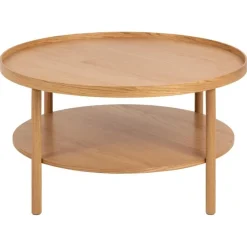 Nordhavn Salontafels|Fjella Salontafel Naturel rond Eikenhout 80cm