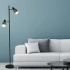 Steinmex Vloerlampen|Fjorgard vloerlamp 2-lichts zwart
