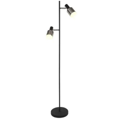 Steinmex Vloerlampen|Fjorgard vloerlamp 2-lichts zwart