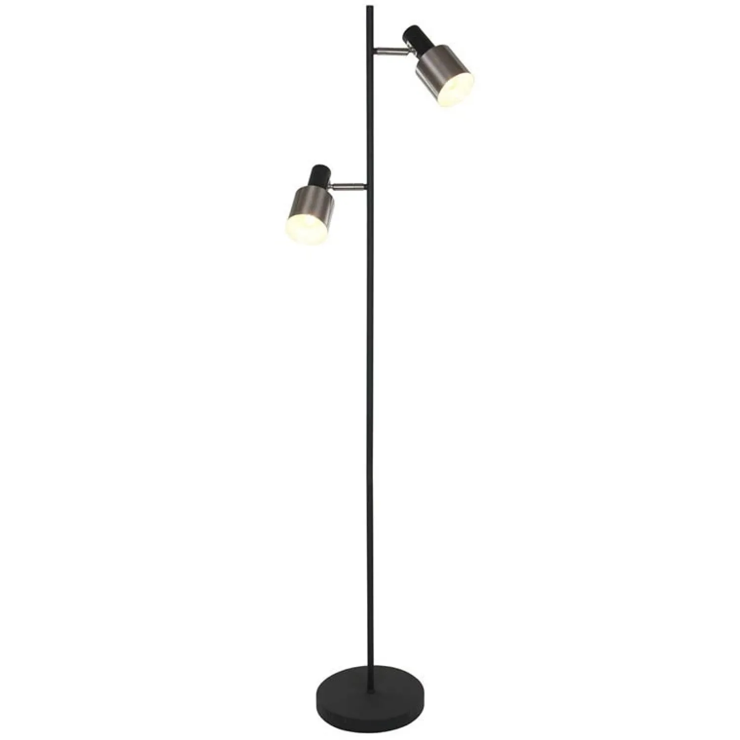 Steinmex Vloerlampen|Fjorgard vloerlamp 2-lichts zwart
