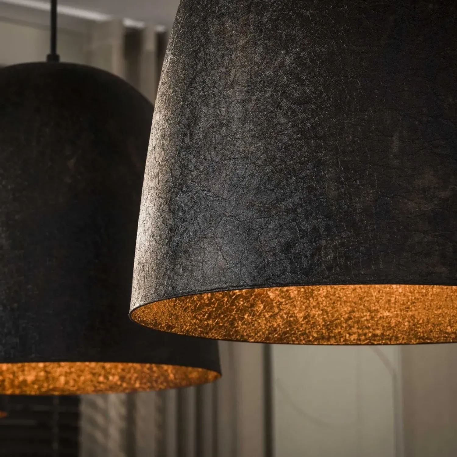 Kalfort Hanglampen|Flint 3-lichts Hanglamp Bruin