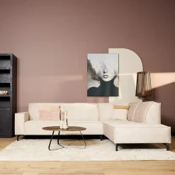 Furndea Hoekbanken|Floris Hoekbank 2,5 zits + Divan Rechts Beige Velvet