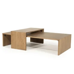 Eleonora Salontafels|Flo Salontafel set van 2 Lichtbruin