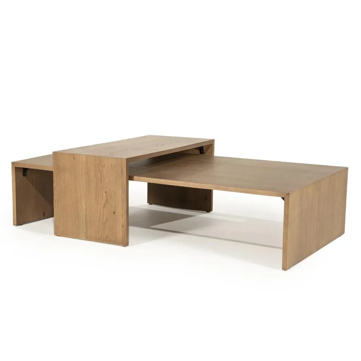 Eleonora Salontafels|Flo Salontafel set van 2 Lichtbruin