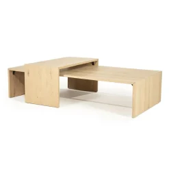 Eleonora Salontafels|Flo Salontafel set van 2 Naturel