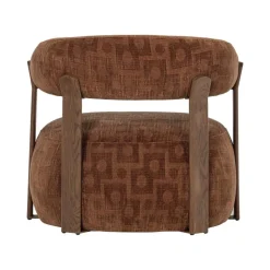 WOOOD Fauteuils|Foon Fauteuil Structuurstof Bruin