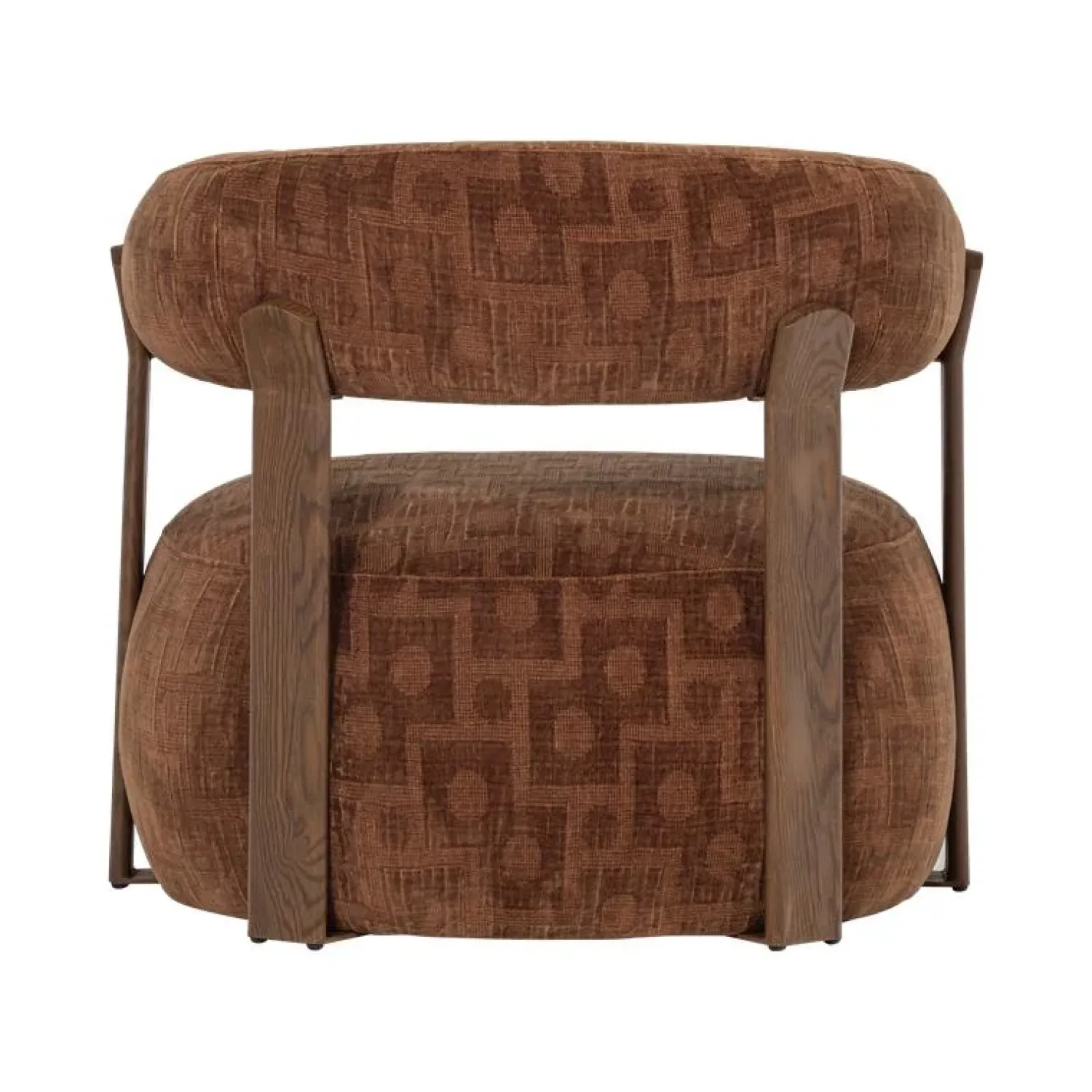 WOOOD Fauteuils|Foon Fauteuil Structuurstof Bruin