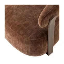 WOOOD Fauteuils|Foon Fauteuil Structuurstof Bruin