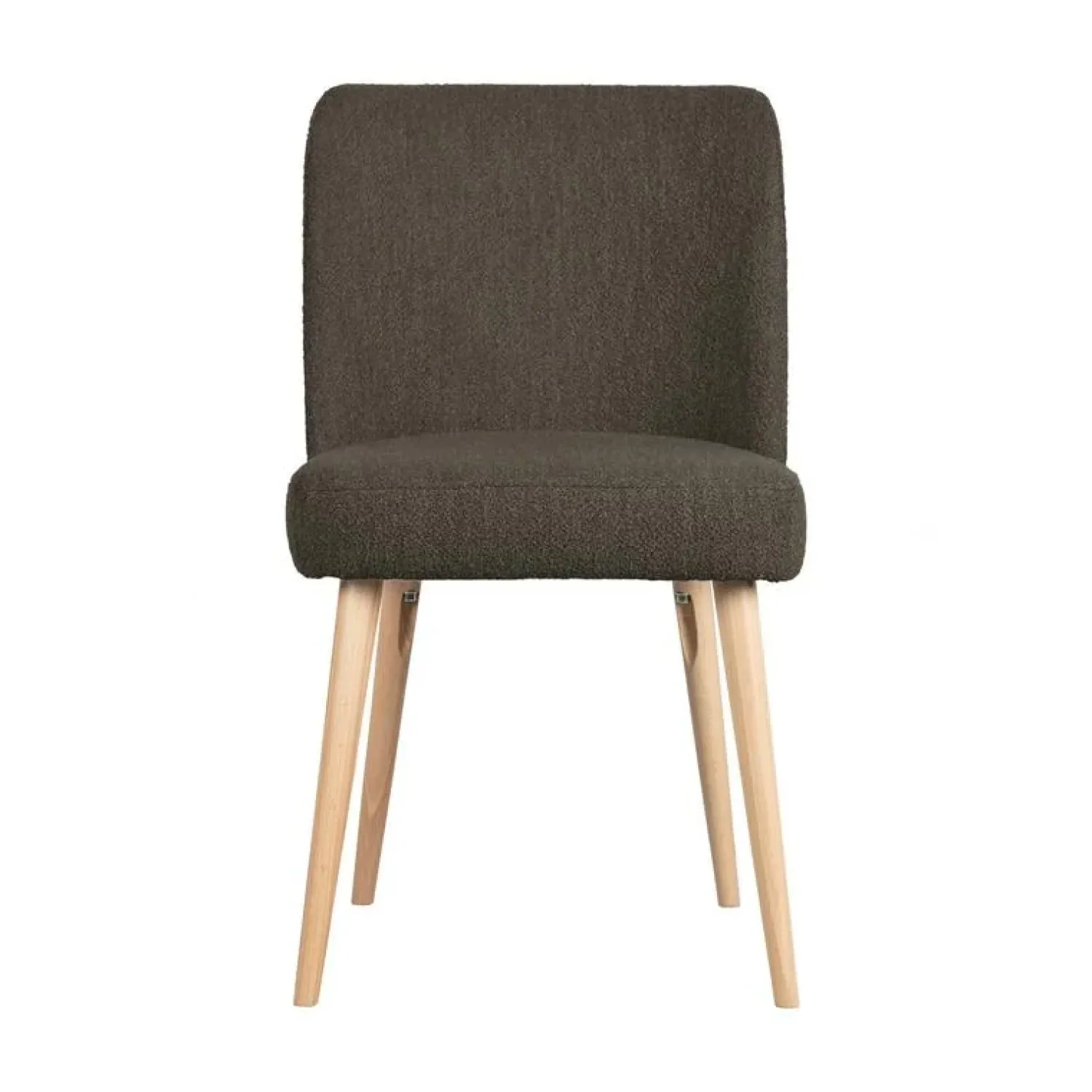vtwonen Eetkamerstoelen|Force Eetkamerstoel boucle bruin