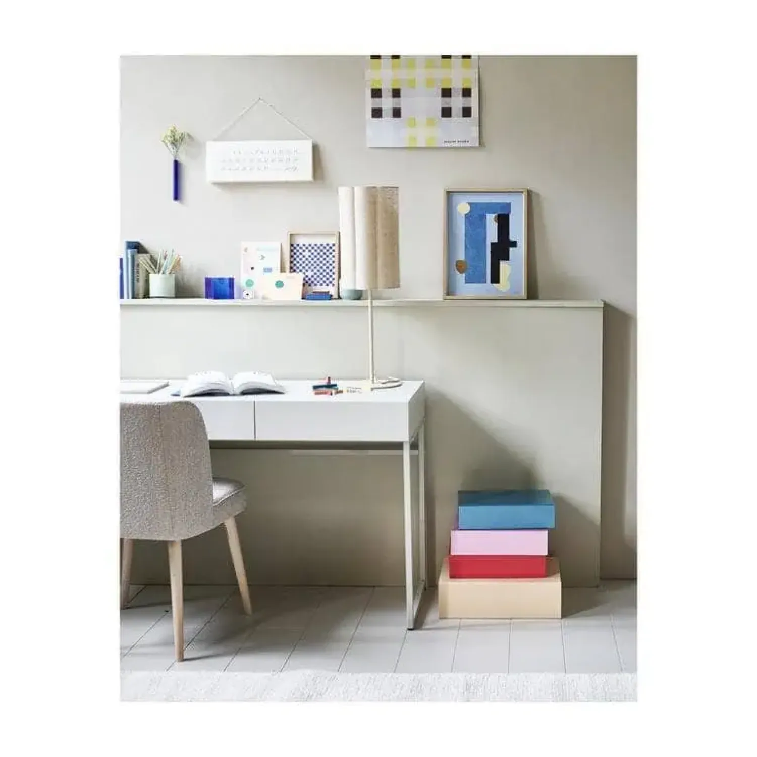 vtwonen Eetkamerstoelen|Force Eetkamerstoel boucle grijs