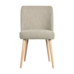 vtwonen Eetkamerstoelen|Force Eetkamerstoel boucle naturel