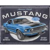 Cavetown Metalen Borden|Ford Mustang - 1969 Mach1 Blue - metalen bord