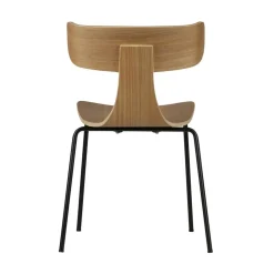 WOOOD Eetkamerstoelen|Form Eetkamerstoel hout met metalen poot naturel