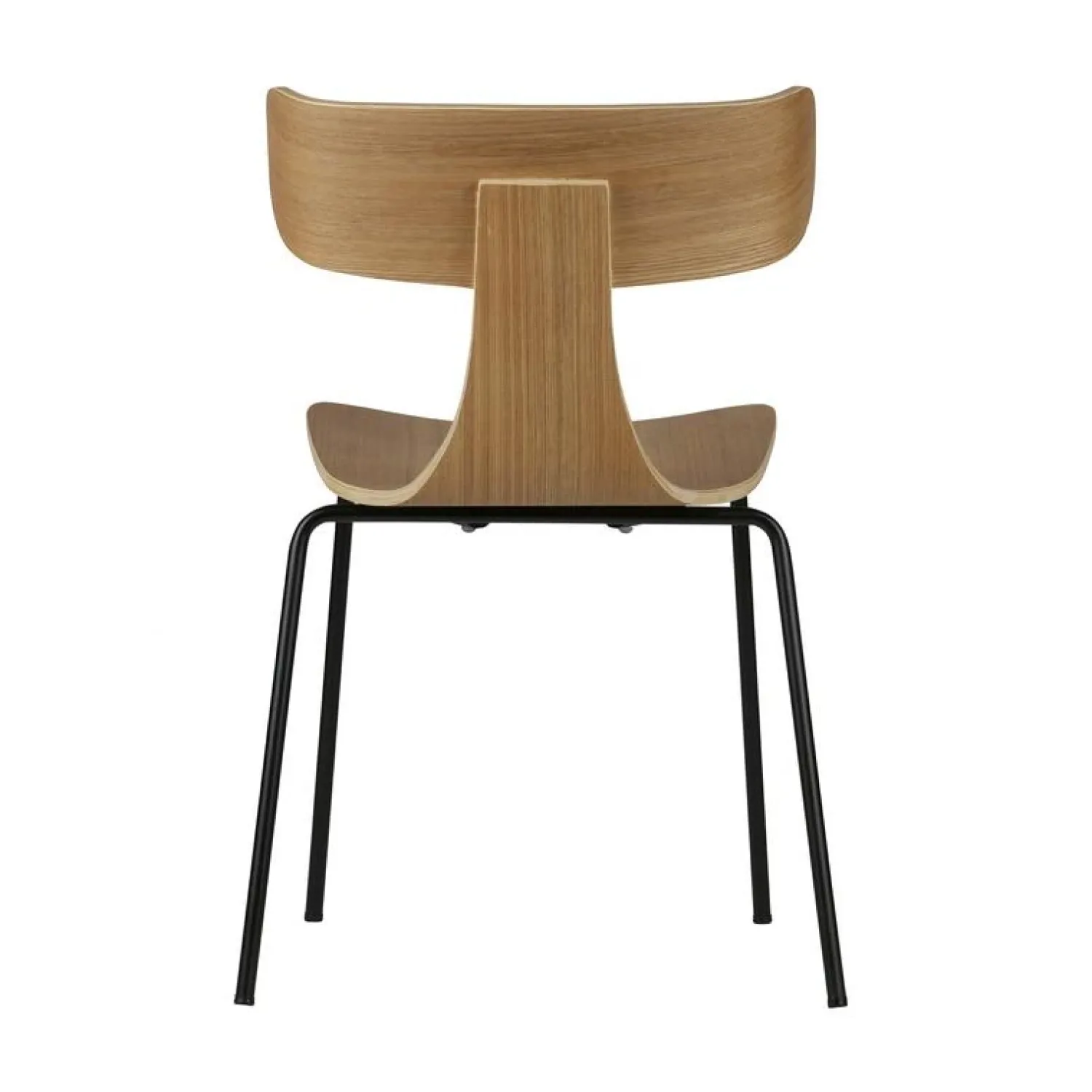 WOOOD Eetkamerstoelen|Form Eetkamerstoel hout met metalen poot naturel